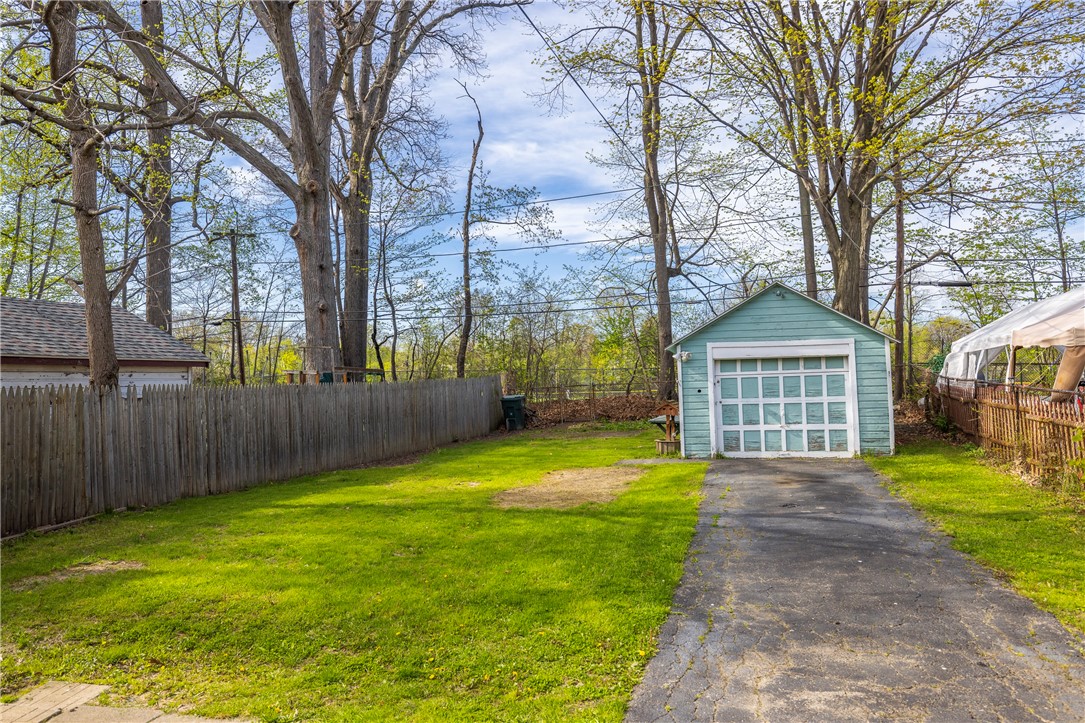 540 Augustine Street Rochester, NY 14613 - Photo 39 of 49 BEAUTIFUL BACKYARD WITH GARAGE BACKING TO AQUINAS