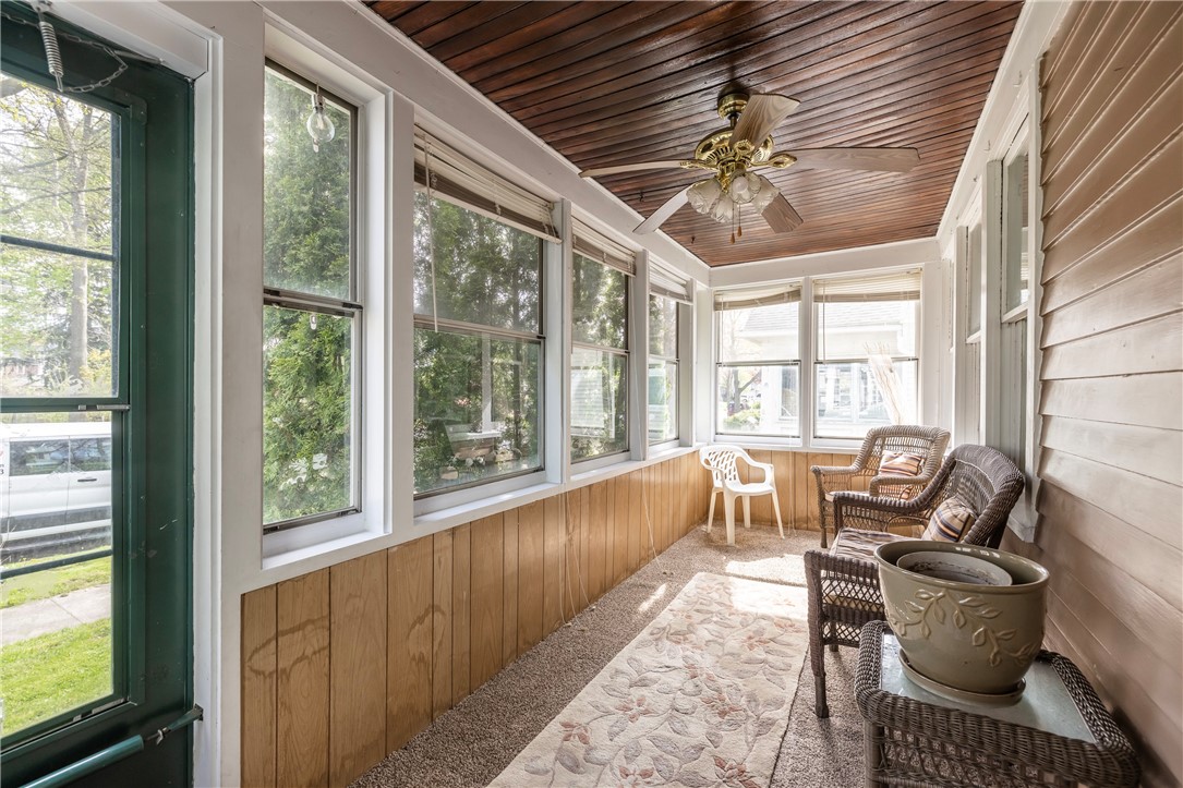540 Augustine Street Rochester, NY 14613 - Photo 9 of 49 CHARMING ENCLOSED PORCH WITH CLASSIC WOOD CEILING