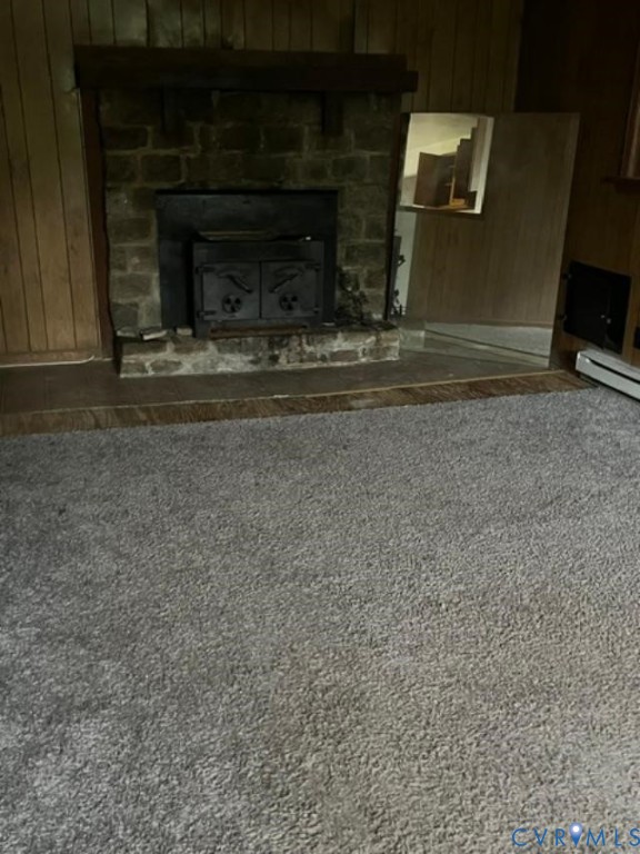 3517 Union Branch Road Petersburg, VA 23805 - Photo 3 of 5 a living room with furniture a fireplace