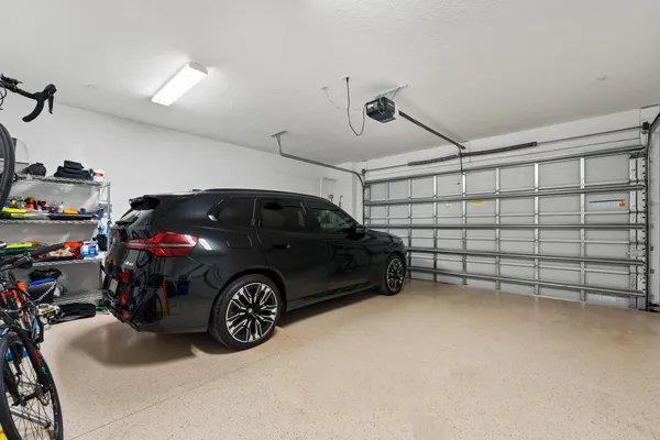 a view of a garage