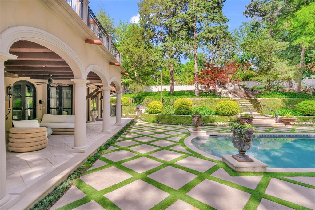 4612 Watauga Road Dallas, TX 75209 - Photo 4 of 32 a swimming pool with barbeque oven and outdoor seating