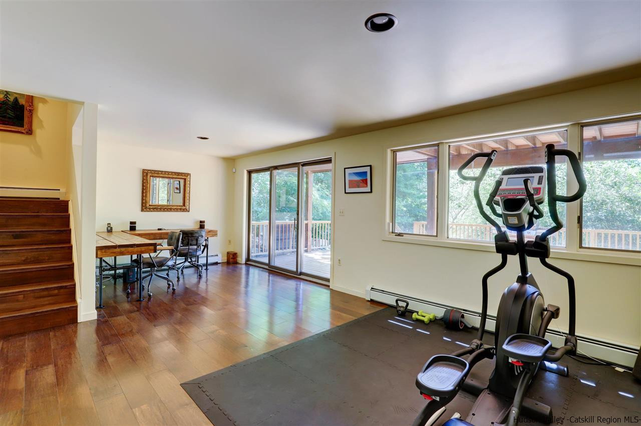 41 Mountain Road Mount Tremper, NY 12457 - Photo 23 of 33 a view of a room with gym equipment