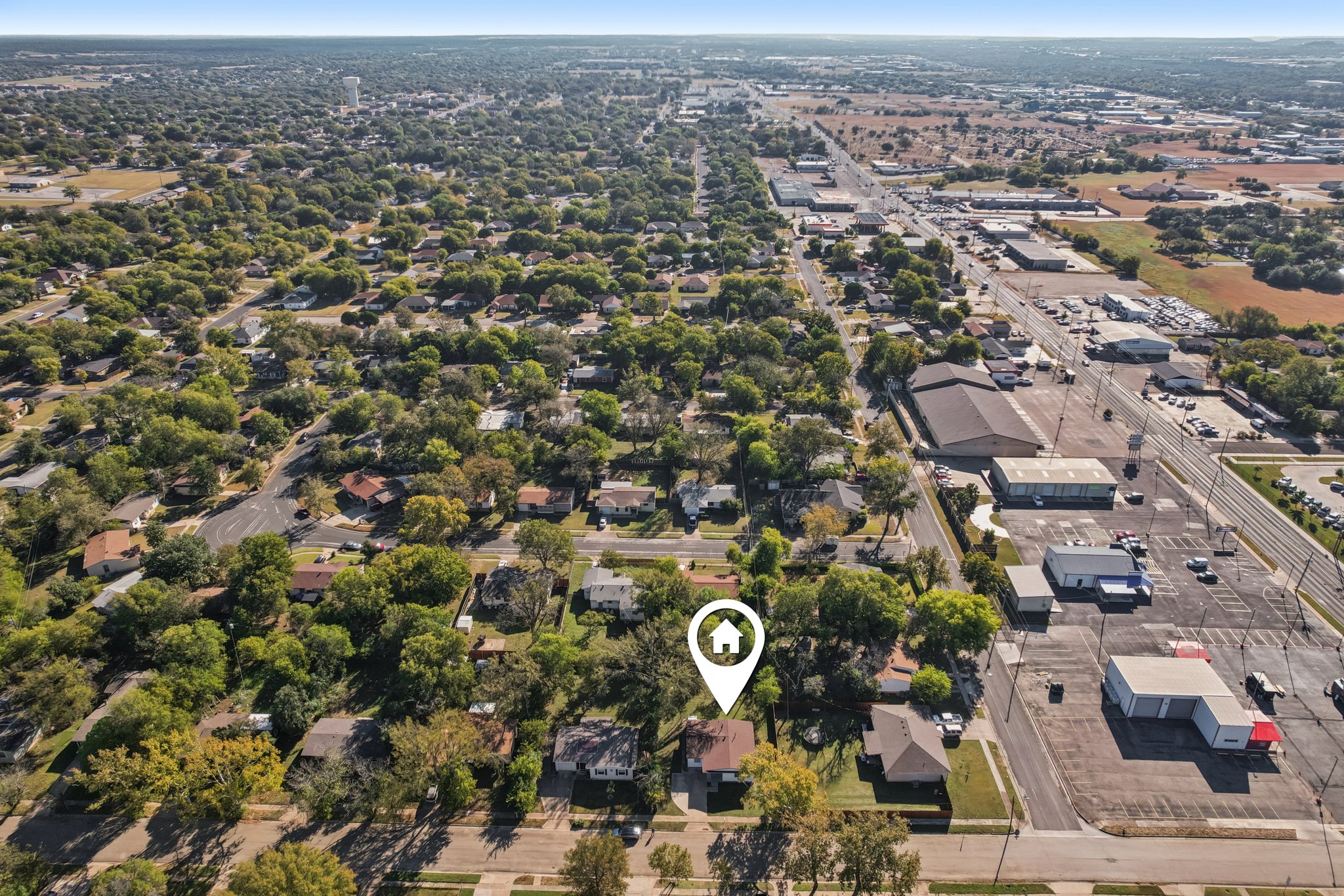 1102 Jackson Street Killeen, TX 76541 - Photo 3 of 16 an aerial view of residential building with parking space