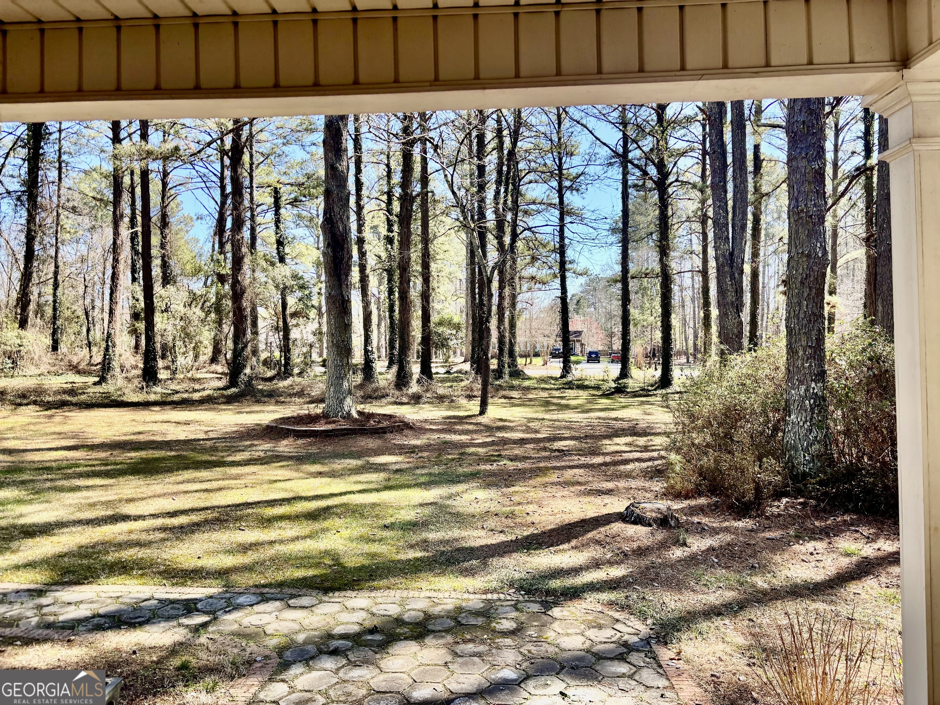 230 White Road Fayetteville, GA 30214 - Photo 24 of 38 a view of swimming pool with lawn chairs and wooden fence