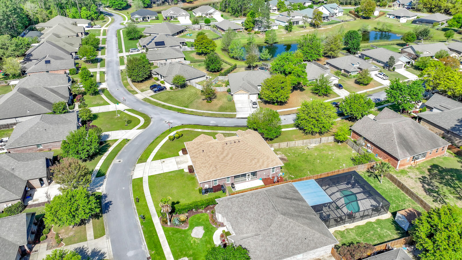 738 Symphony Way Freeport, FL 32439 - Photo 49 of 69 an aerial view of a swimming pool