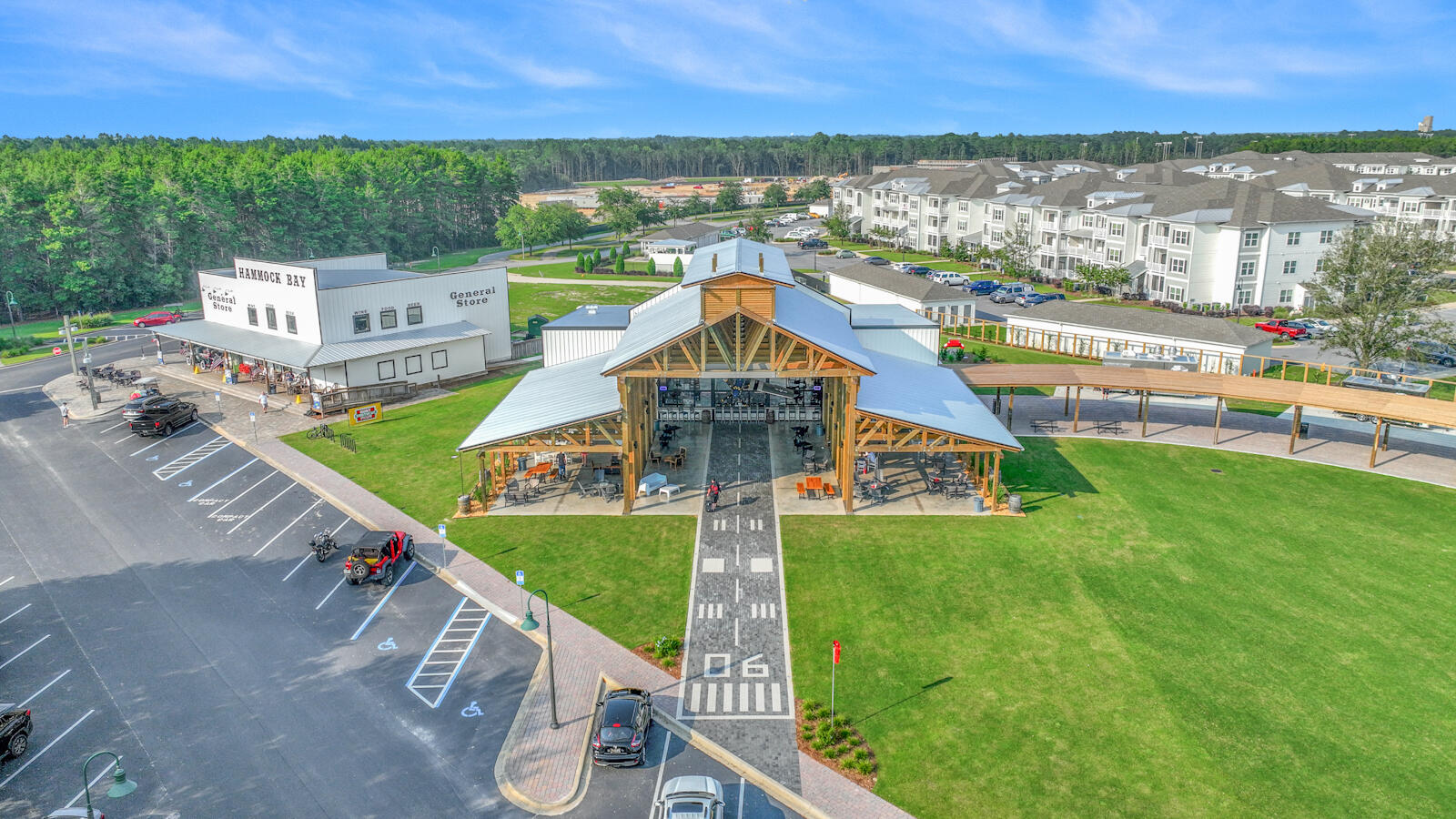 738 Symphony Way Freeport, FL 32439 - Photo 65 of 69 an aerial view of a house with a garden and lake view