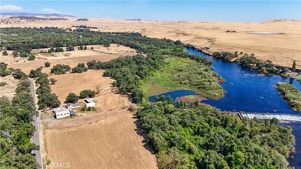 a view of a lake with a mountain in the background