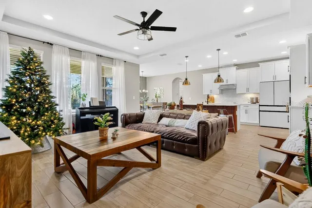 a kitchen with appliances cabinets and a counter top space