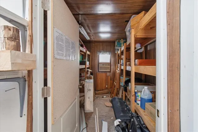 a view of water heater room