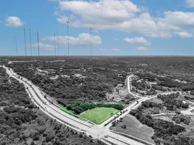 an aerial view of a city