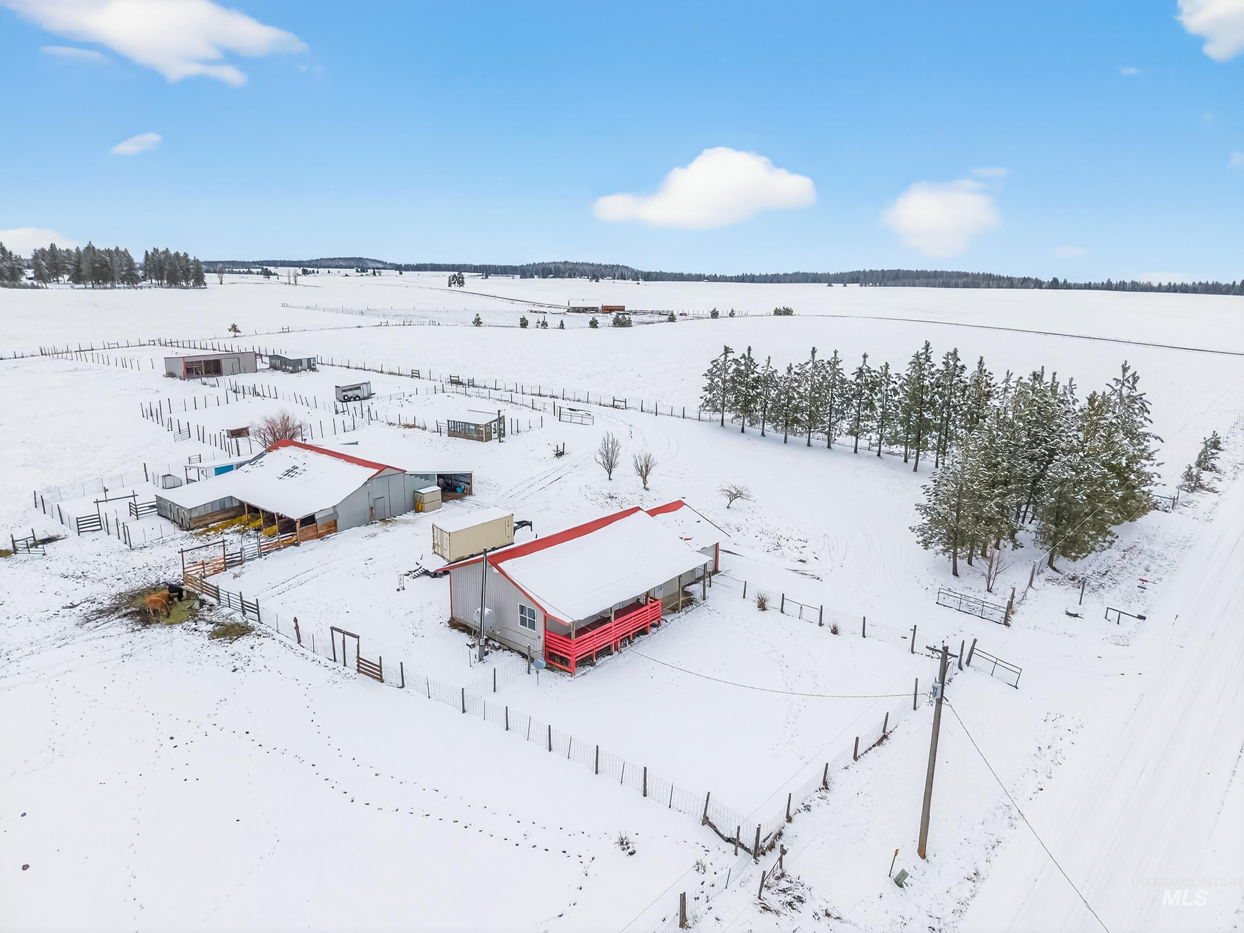 1585 Woodside Road Winchester, ID 83555 - Photo 2 of 47 View of snowy aerial view