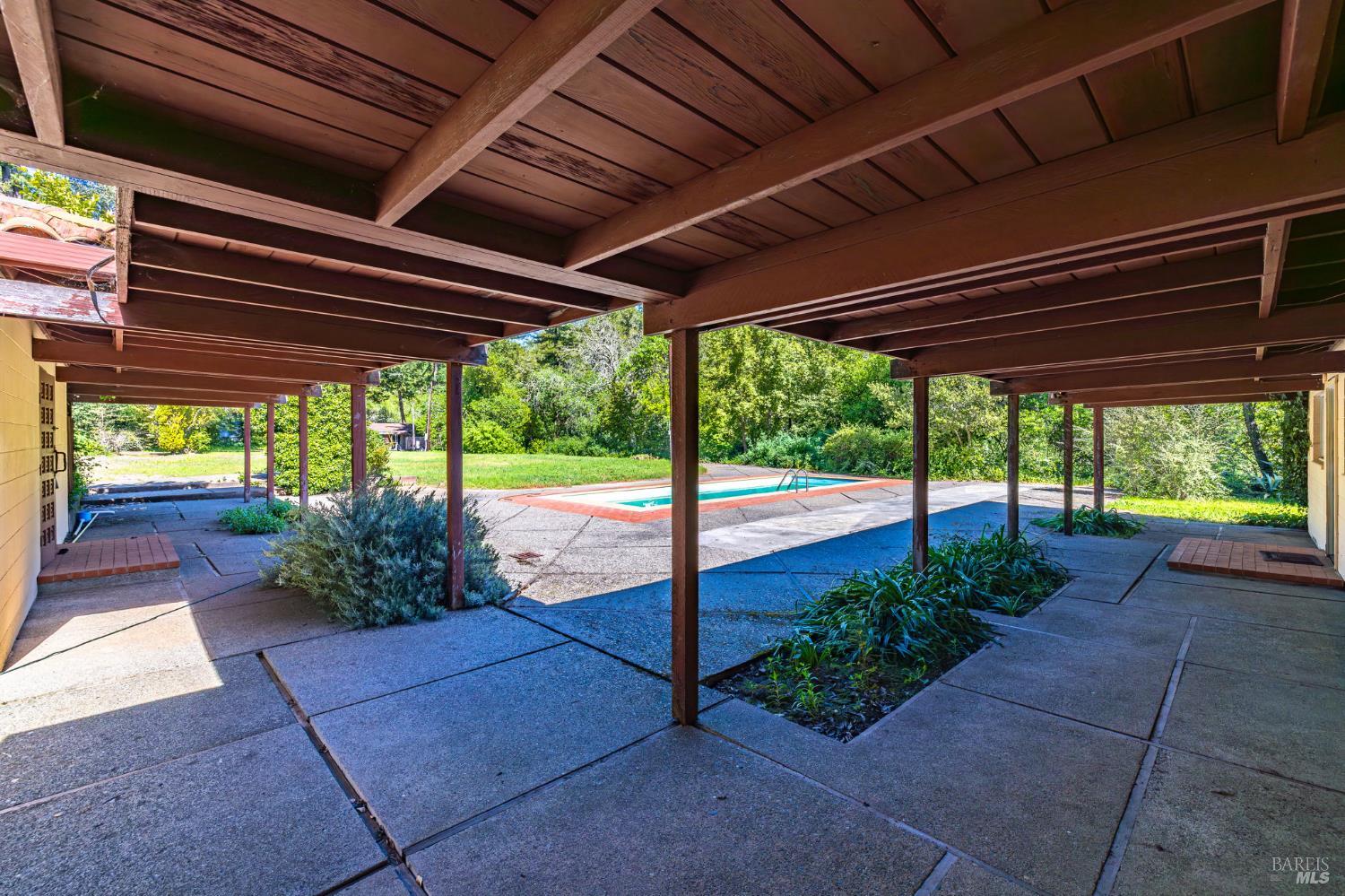 3320 Redwood Road Napa, CA 94558 - Photo 16 of 57 a view of a backyard with garden