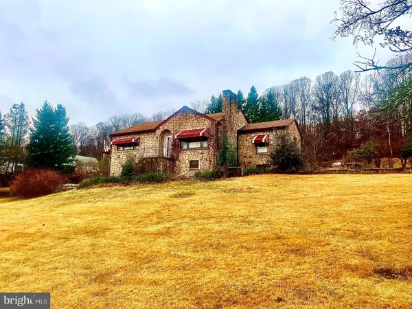a house view with a swimming pool