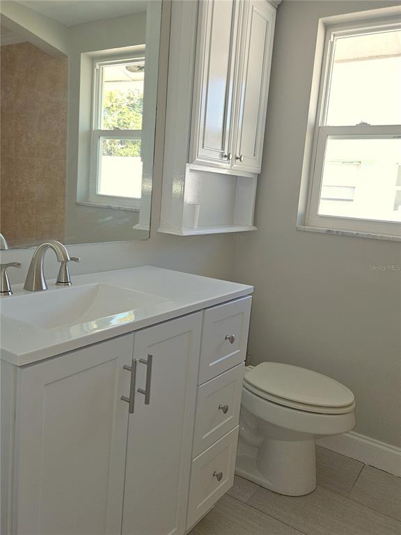 7821 Lotus Drive Port Richey, FL 34668 - Photo 8 of 19 a bathroom with a sink a toilet and a window