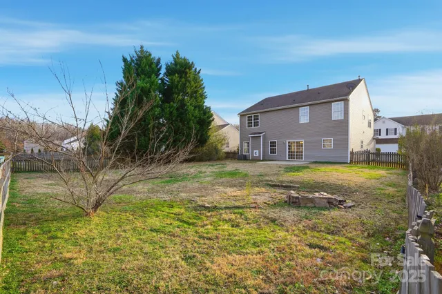 a house view with a garden space