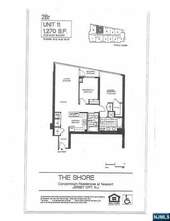 $1,190,000 | 20 Newport Parkway, Unit 2311, Jersey City, NJ 07310