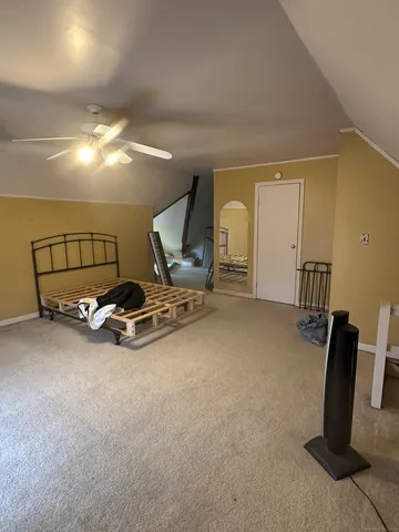 a room with gym equipment