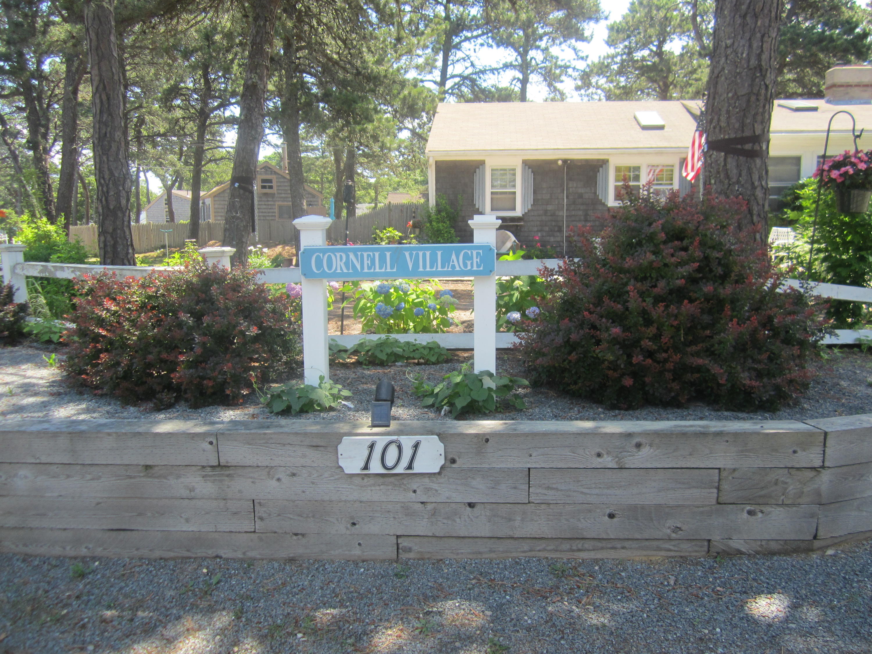 101 Lower County Road, Unit U1A Dennis Port, MA 02639 - Photo 1 of 10 a view of a house with a yard and potted plants