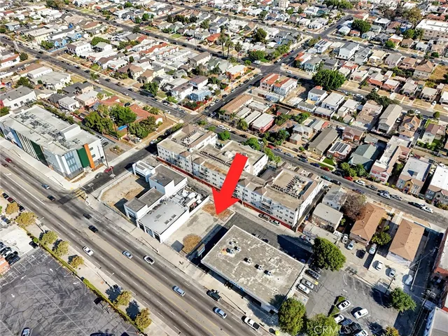 an aerial view of a city