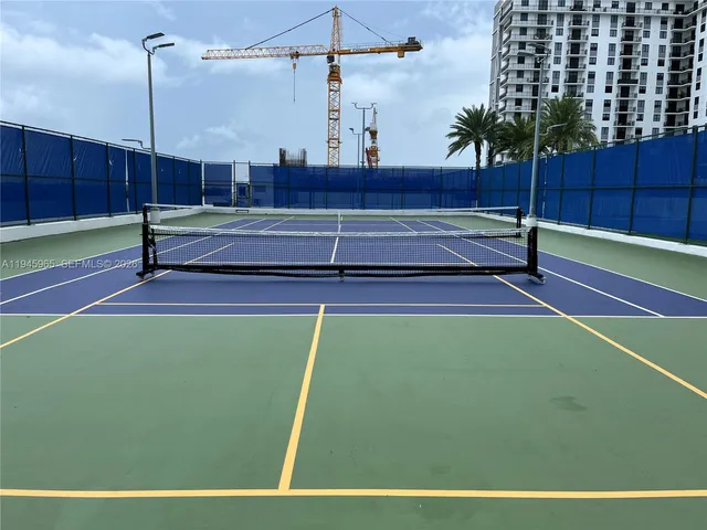 a view of a bench in the patio