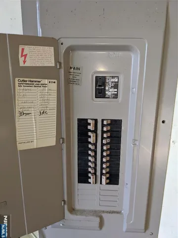 a view of a door with a hallway