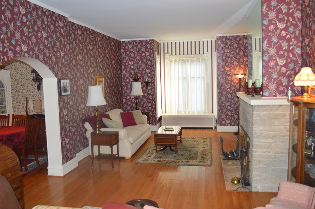 107 Lawton Road Riverside, IL 60546 - Photo 3 of 17 a living room with furniture and wooden floor