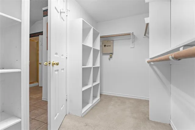 a view of closet area