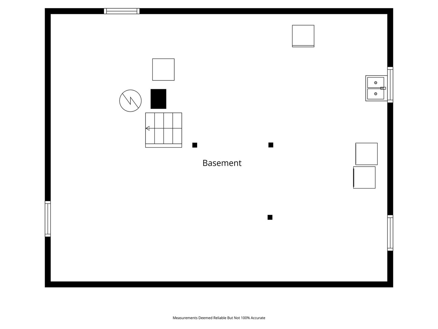 1606 Clark Street DeKalb, IL 60115 - Photo 20 of 20 a black and white photo of a floor plan