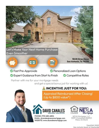 $599,000 | 18418 Gran Mesa, San Antonio, TX 78259