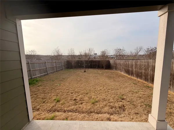 a house view with a outdoor space