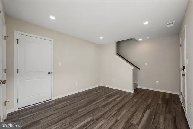wooden floor in an empty room