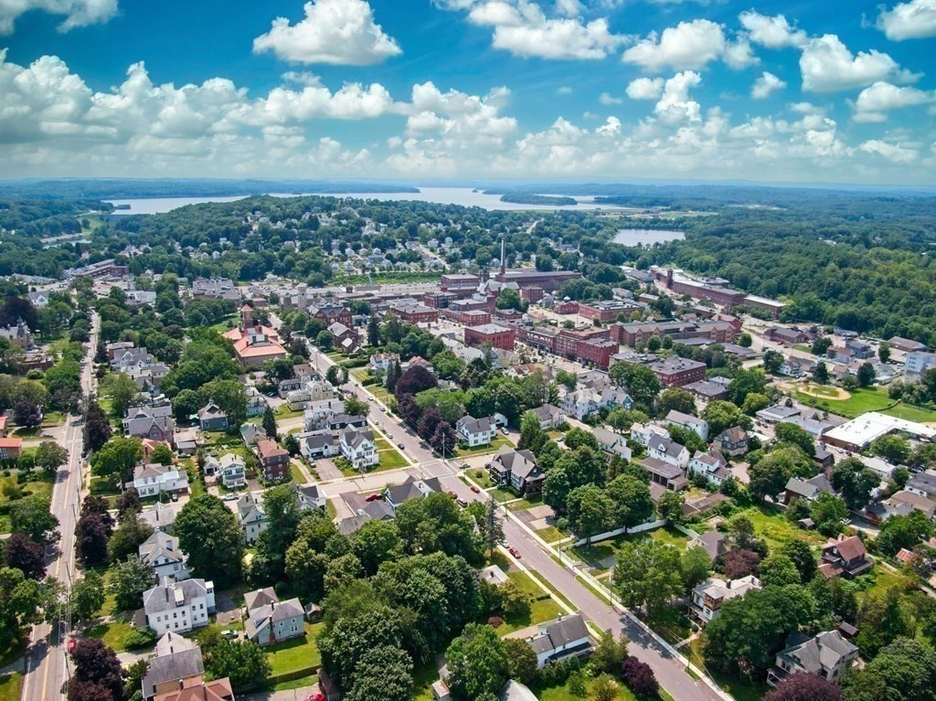 138 Walnut Street Clinton, MA 01510 - Photo 36 of 42 an aerial view of residential houses with outdoor space and trees