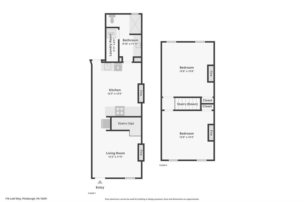 176 Lodi Way Pittsburgh, PA 15201 - Photo 28 of 28 a picture of a floor plan