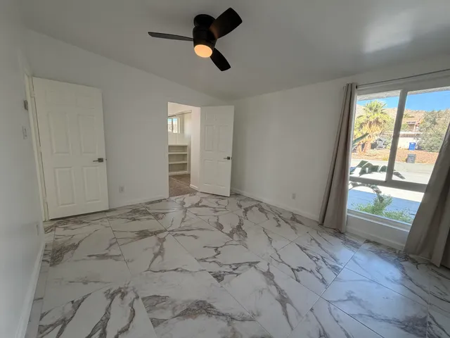 a backyard of a house