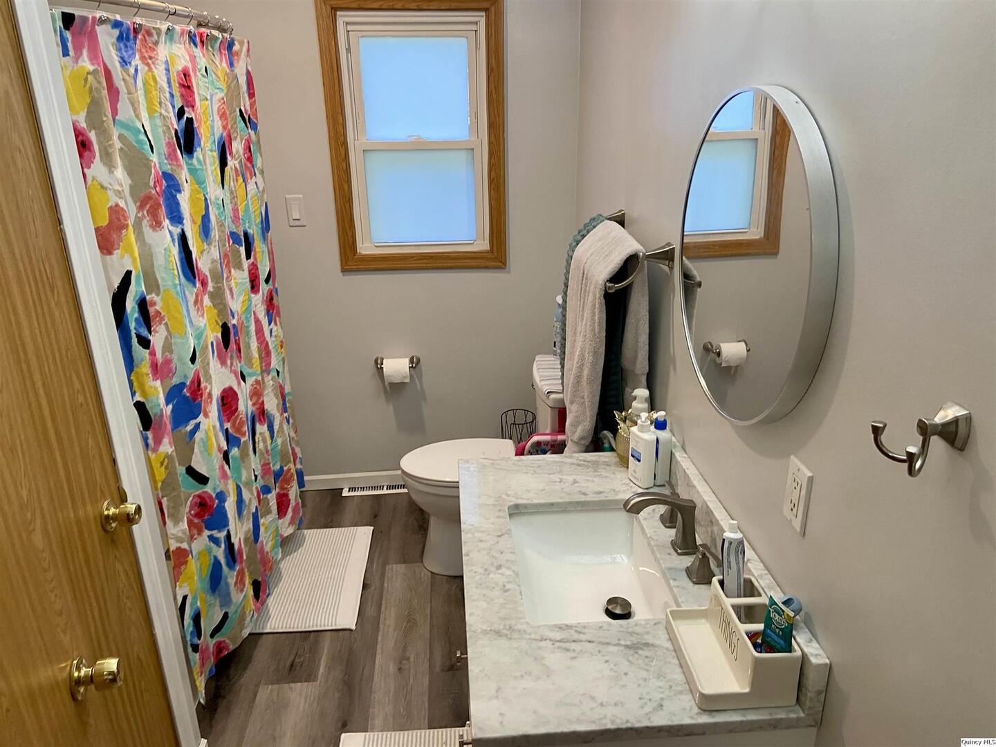 1632 North 24th Street Quincy, IL 62301 - Photo 16 of 36 a bathroom with a sink mirror and vanity