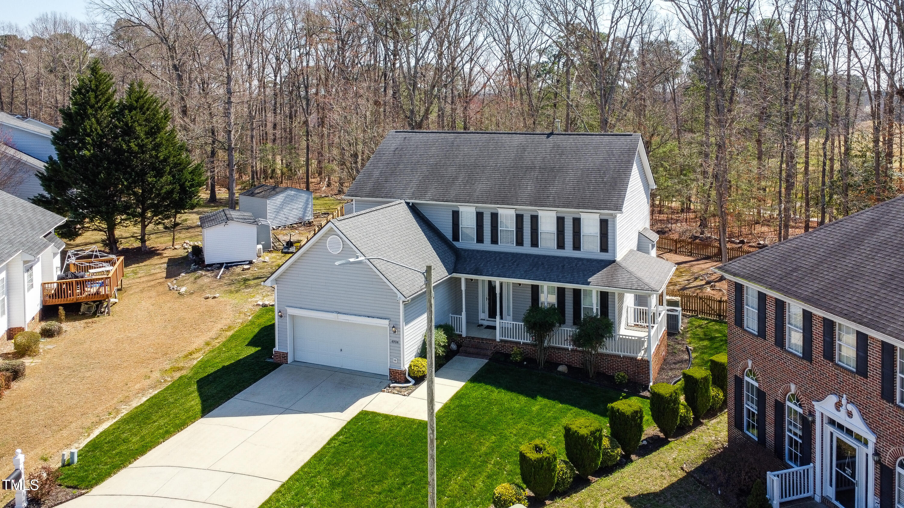 4904 Goosedown Court Raleigh, NC 27604 - Photo 9 of 59 Drone 9