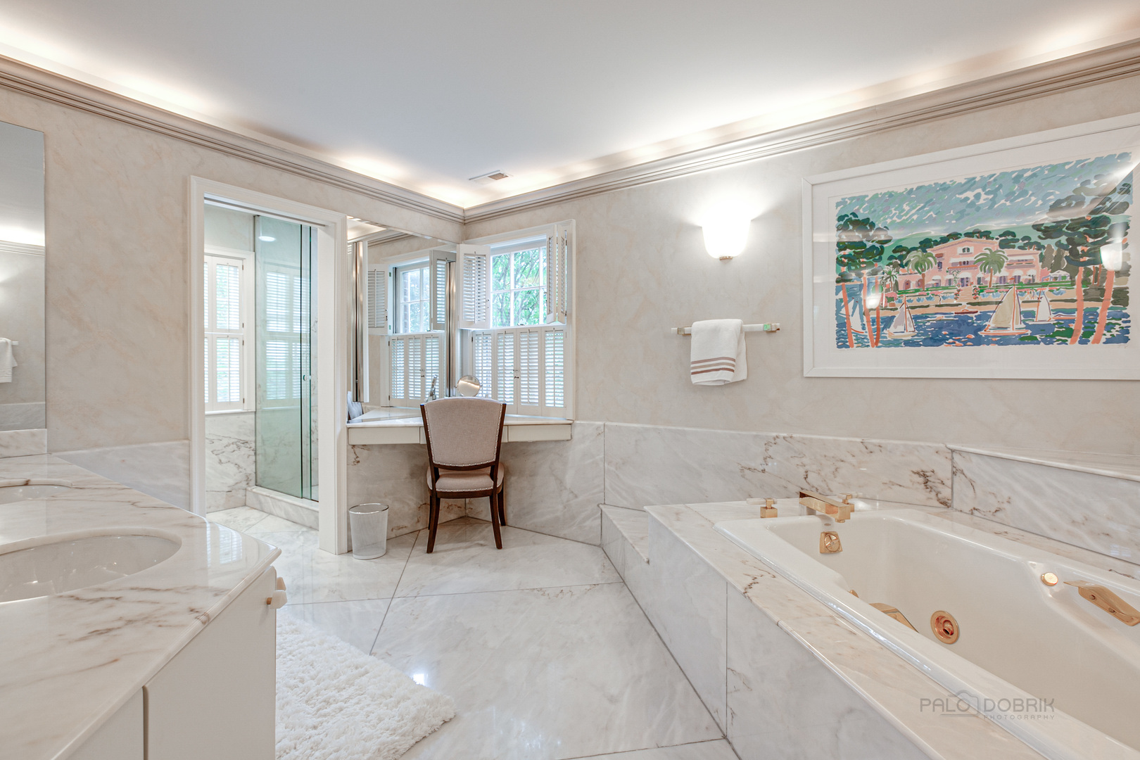 473 Sheridan Road Winnetka, IL 60093 - Photo 17 of 32 a spacious bathroom with a tub sink and mirror