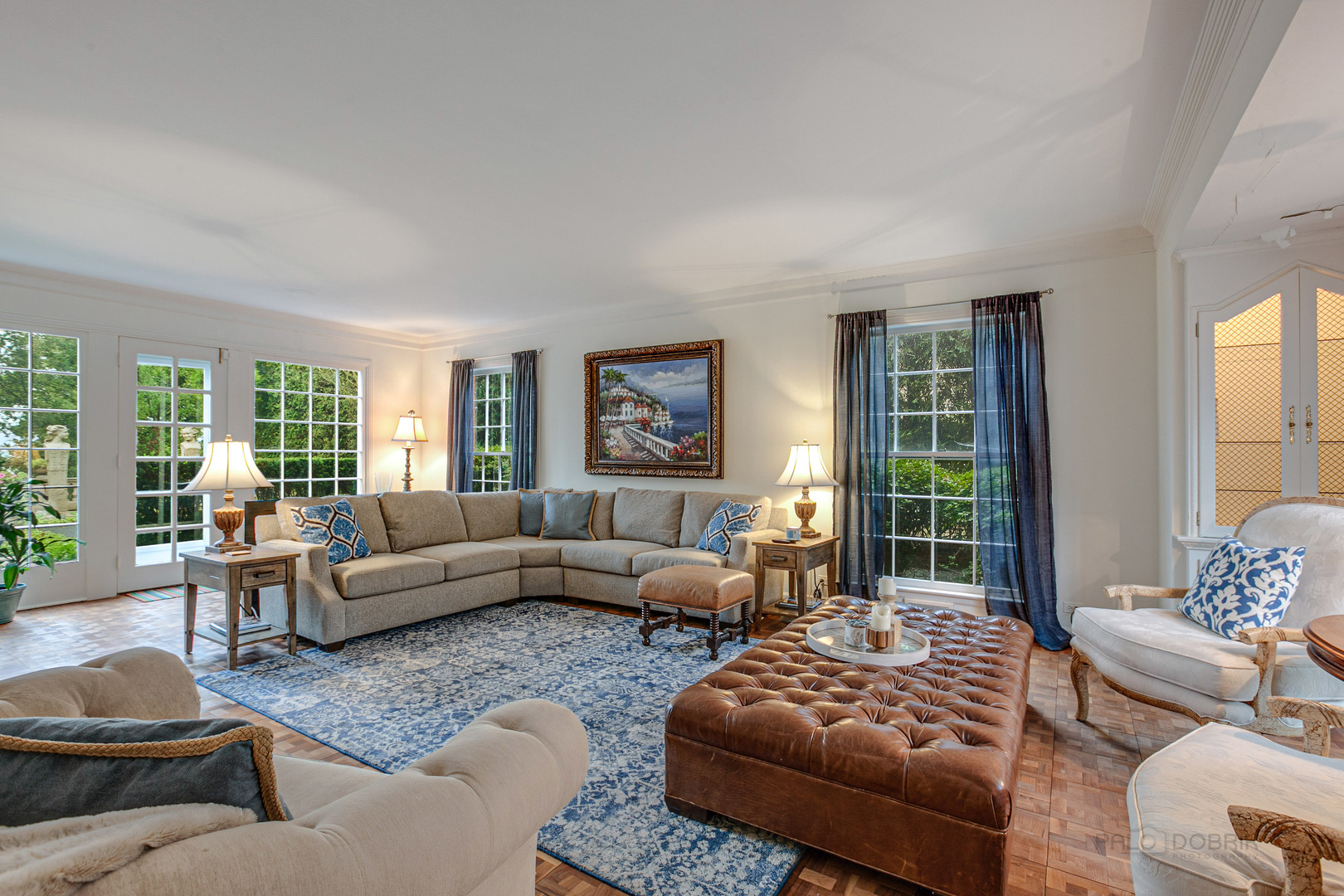 473 Sheridan Road Winnetka, IL 60093 - Photo 6 of 32 a living room with furniture or couch and a large window