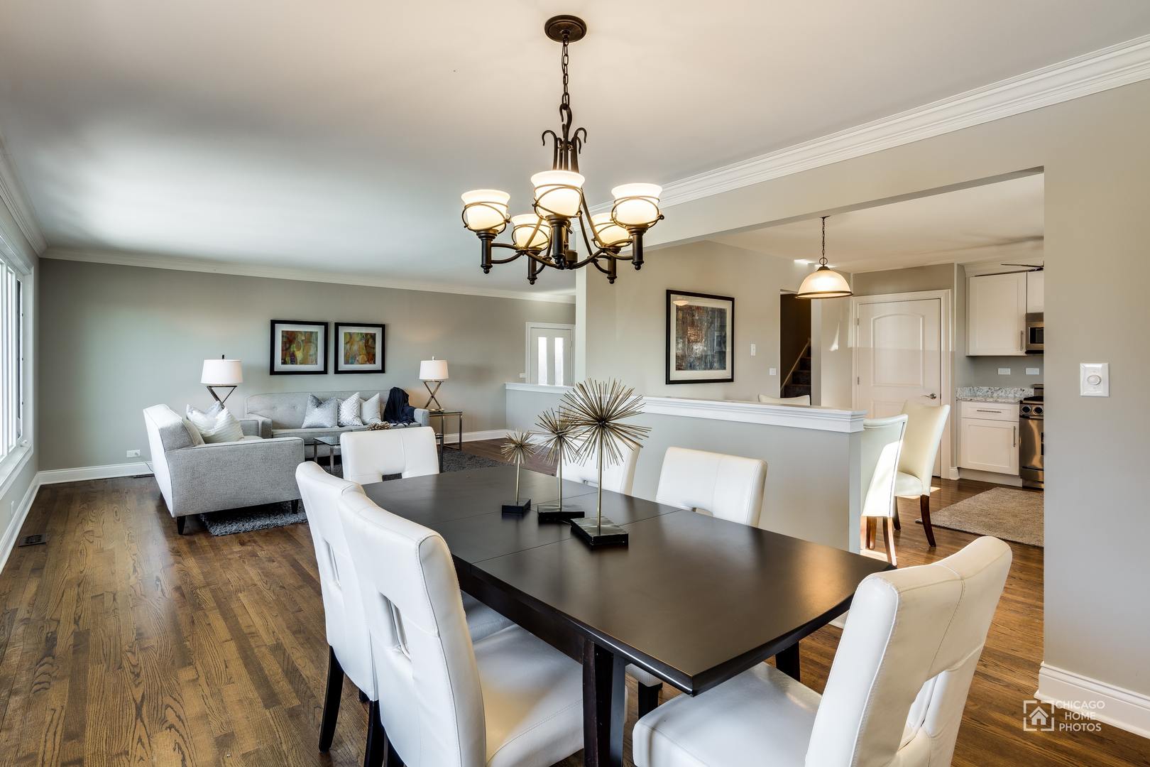 131 Chestnut Road Northbrook, IL 60062 - Photo 6 of 26 a view of a dining room with furniture and wooden floor