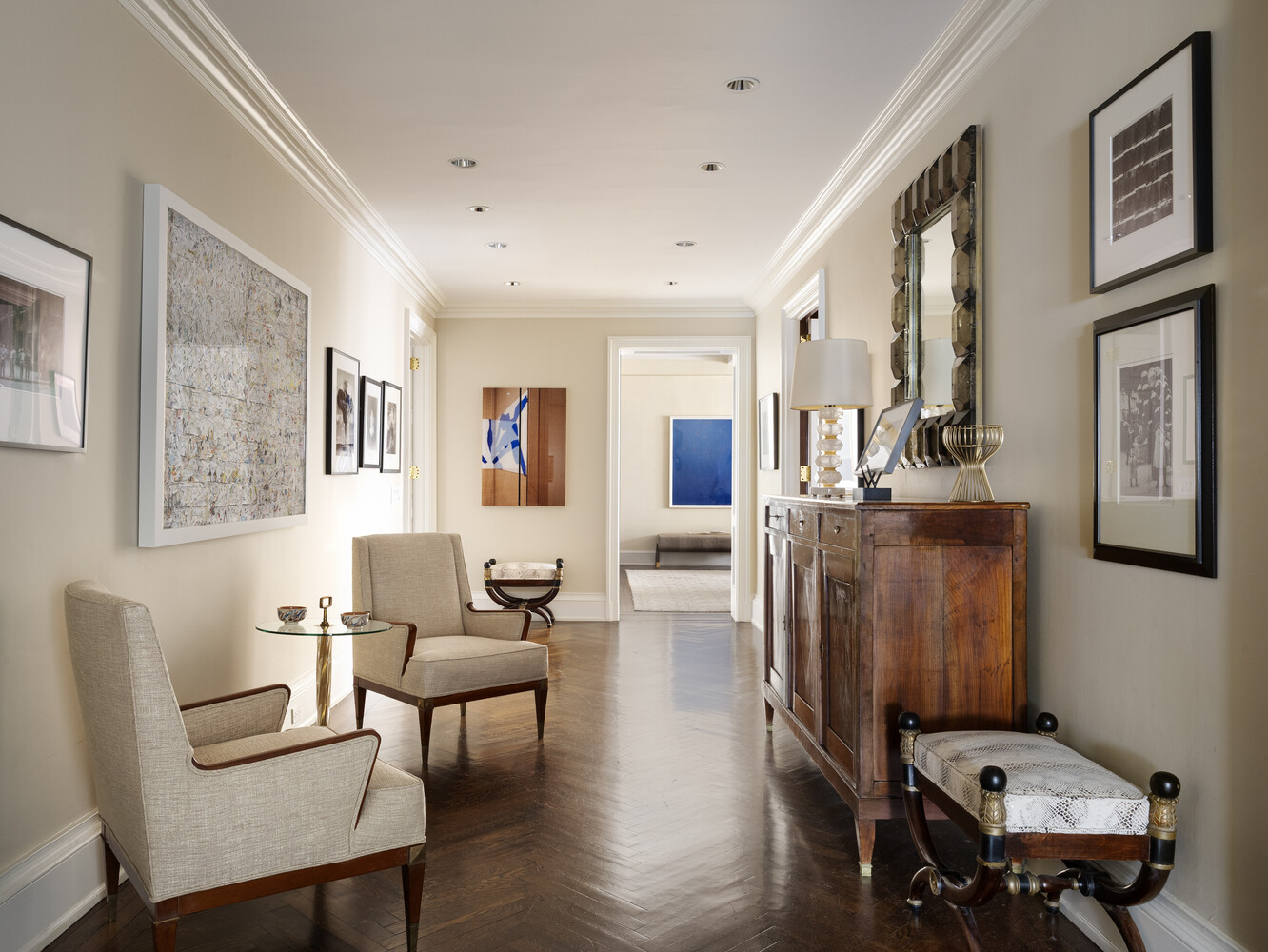 1165 Park Avenue, Unit 10B Manhattan, NY 10128 - Photo 3 of 15 a living room with furniture and wooden floor