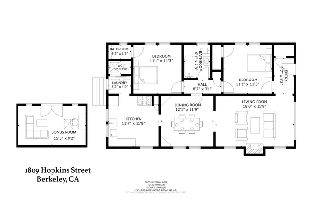 $1,095,000 | 1809 Hopkins Street, Berkeley, CA 94707