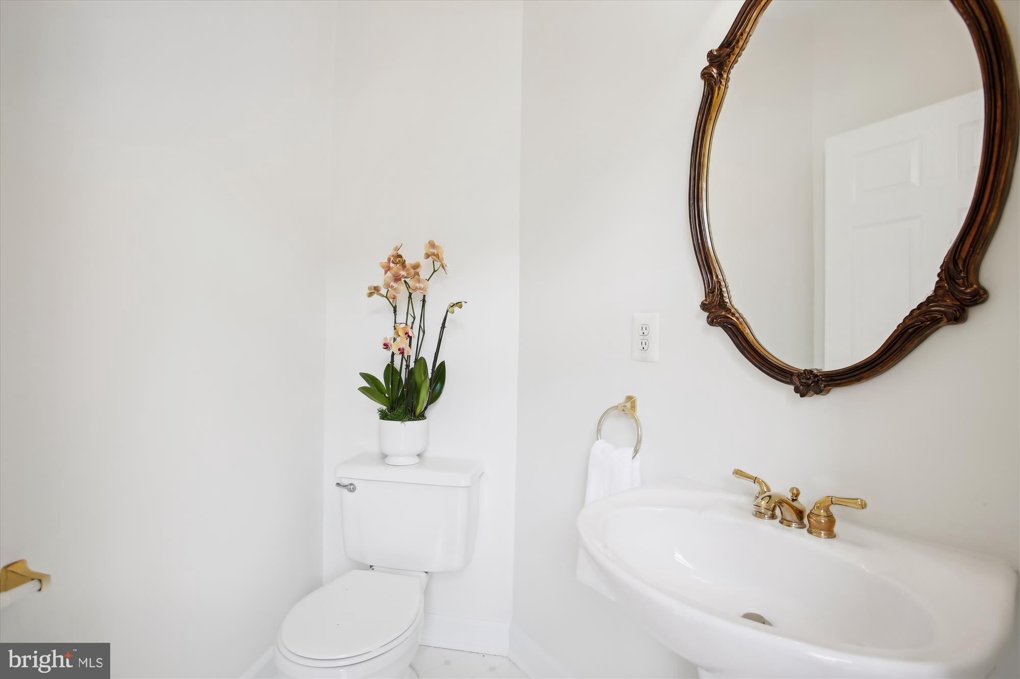 5803 Summers Grove Road Alexandria, VA 22304 - Photo 7 of 43 a bathroom with a sink a mirror and a toilet