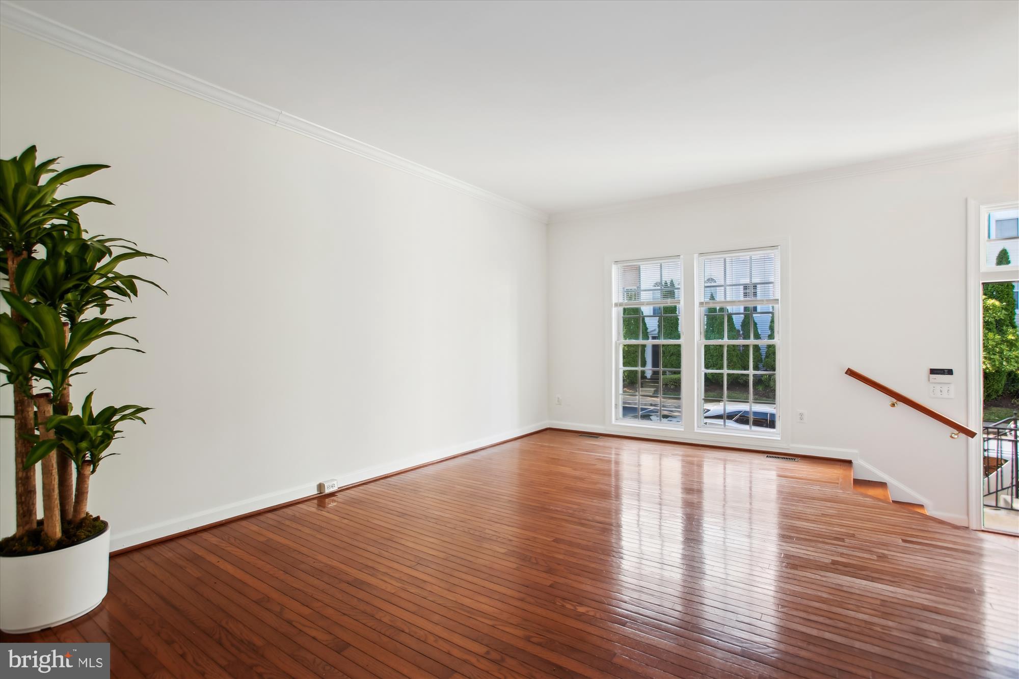5803 Summers Grove Road Alexandria, VA 22304 - Photo 10 of 43 a view of an empty room with a potted plant and wooden floor
