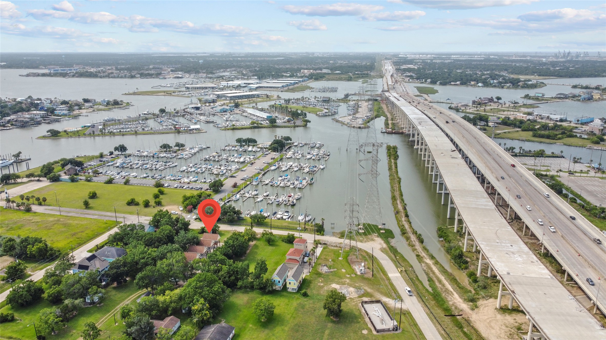 120 Grove Road, Unit 4 Kemah, TX 77565 - Photo 5 of 20 an aerial view of beach and city