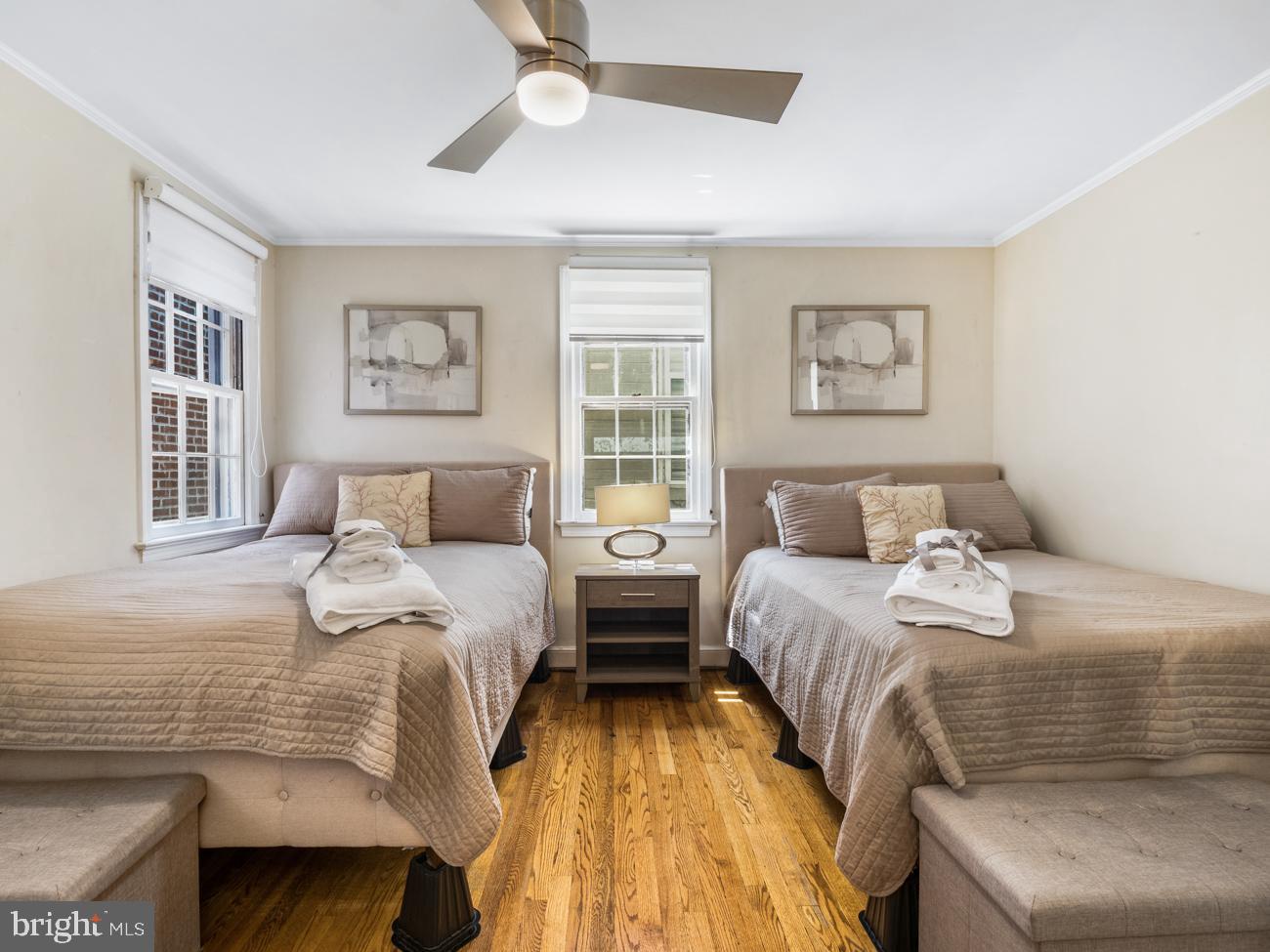 3424 O Street Northwest Washington, DC 20007 - Photo 20 of 29 a bedroom with two beds and a window