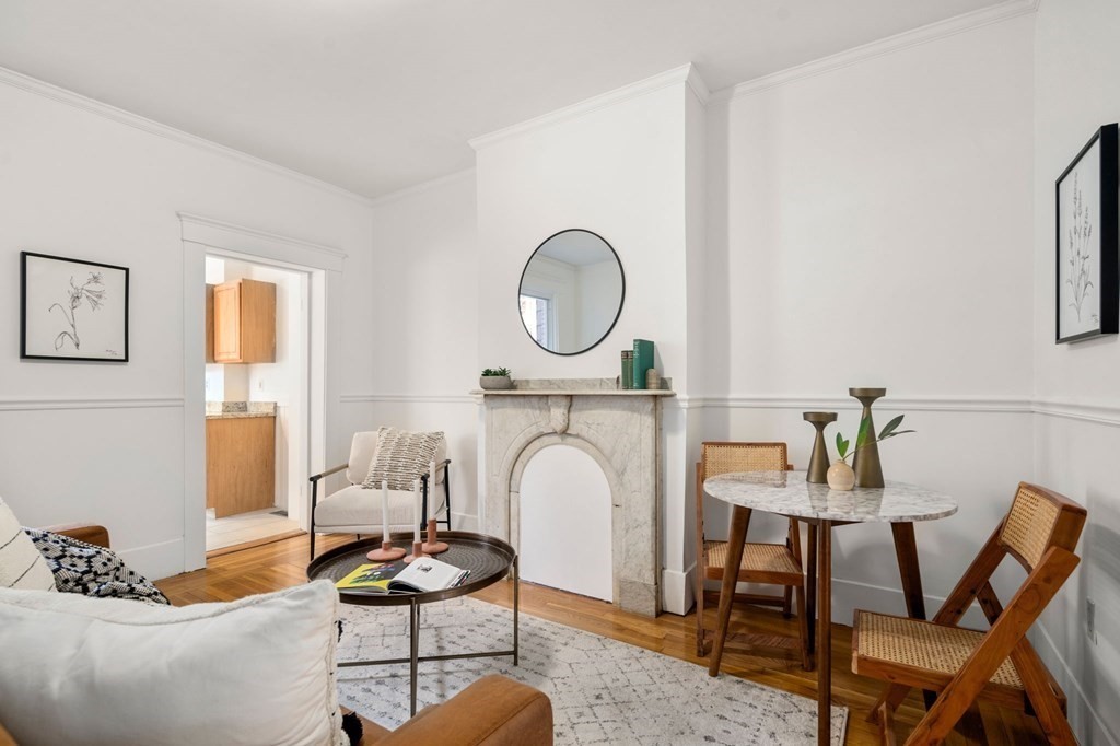 110 Elm Street, Unit 1 Boston, MA 02129 - Photo 3 of 17 a living room with furniture and a potted plant