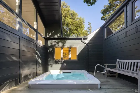 a view of balcony and patio