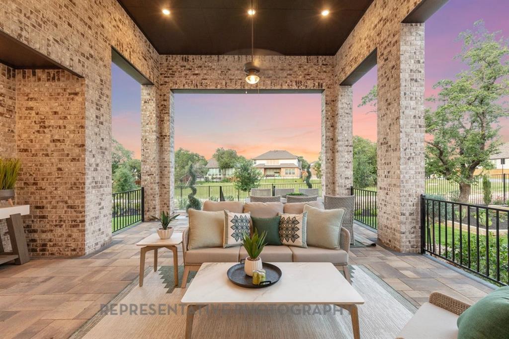 1737 Blueberry Way Northlake, TX 76247 - Photo 7 of 9 a dining room with couches lamp and potted plants