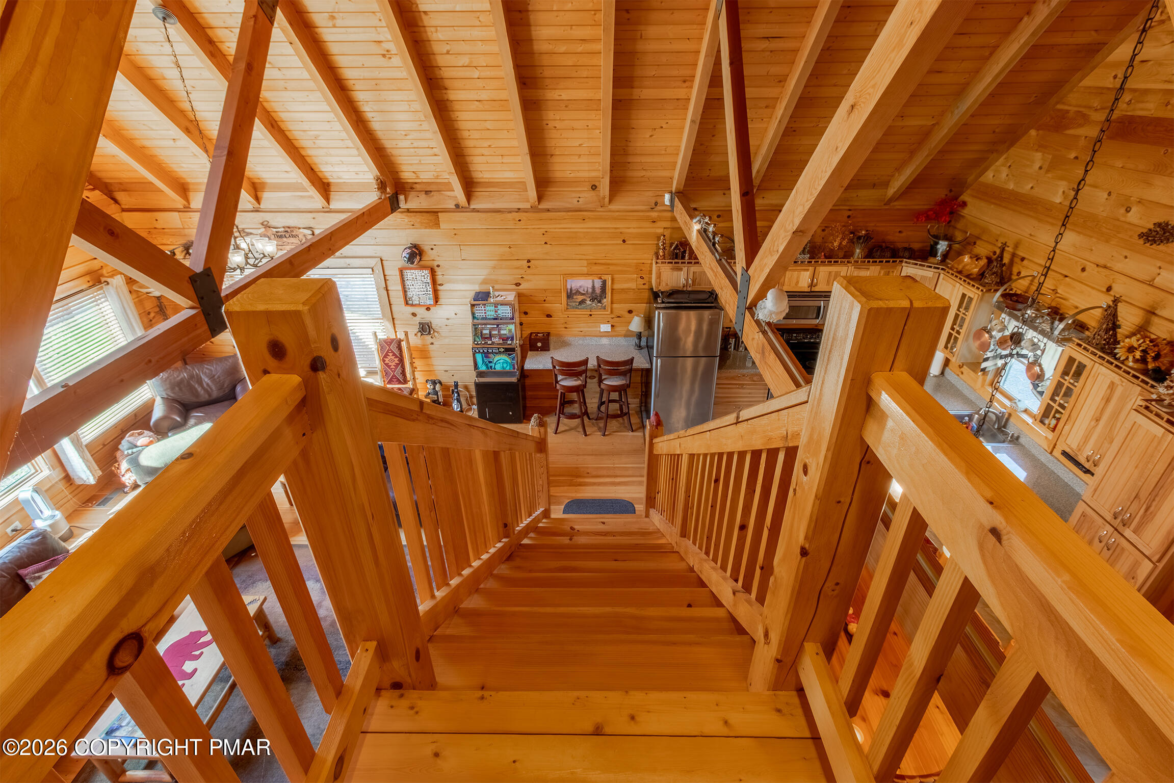 1160 Bluebird Lane Bushkill, PA 18324 - Photo 16 of 44 a view of entryway with wooden stairs