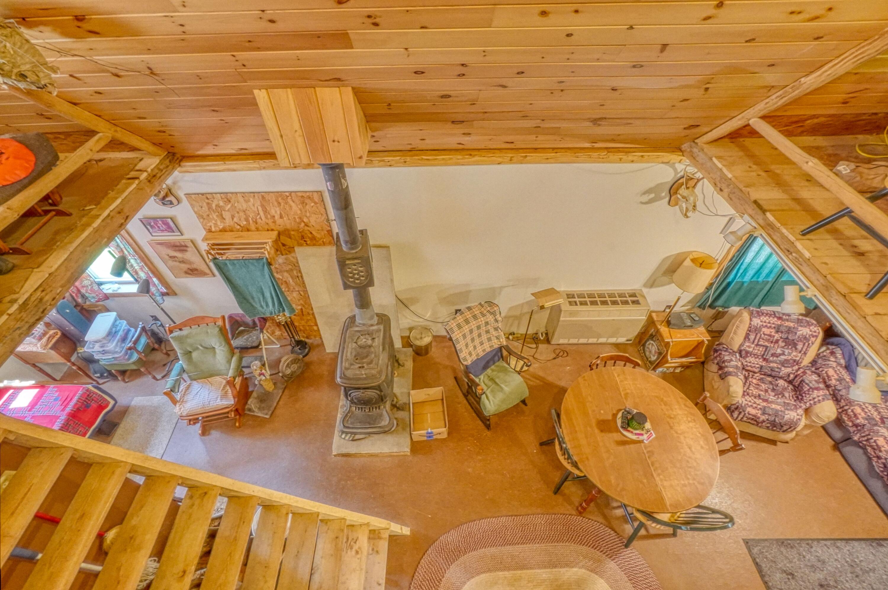659 Sandy Beach Road Danforth, ME 04424 - Photo 17 of 27 View From Loft to First Floor